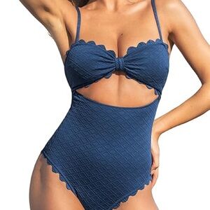 Elegant Blue Women's Swimwear